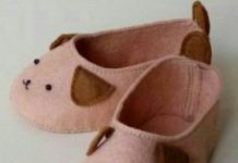 Keçe ile evde tavşanlı bebek ayakkabısı modelleri yapılışı anlatımlı