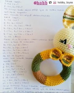 Amigurumi öegü çıngırak modelleri tarifi ve yapımı 