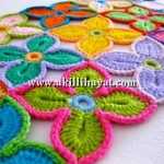 Dört yapraklı çiçek motifli el işi battaniye modeli yapılışı (anlatımlı)