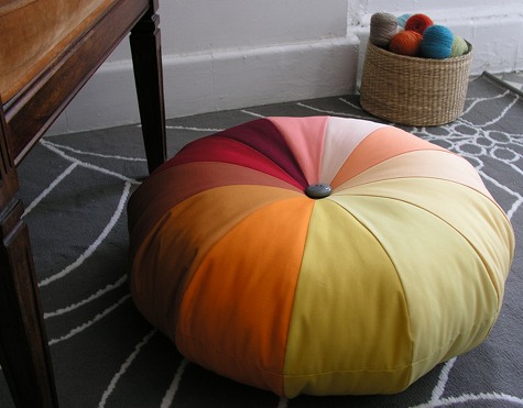 patchwork puf modeli yapılışı