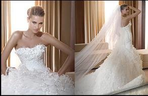 pronovias-gelinlik-1 2011 Pronovias uzun kuyruklu Gelinlik Modelleri