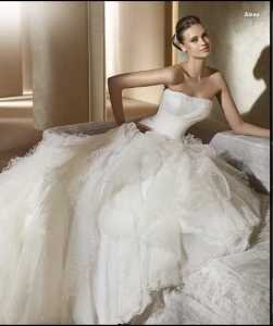 pronovias-gelinlik-2 2011 Pronovias Kabarık Gelinlik Modelleri