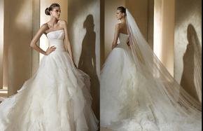 pronovias-gelinlik-3 2011 Pronovias Kabarık Gelinlik Modelleri
