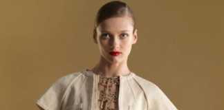Gucci 2011 İlkbahar - Yaz Koleksiyonu - gucci dar kesim krem elbise modeli