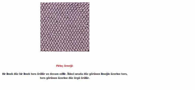 Pirinç tekniği (resimli ve anlatımlı)