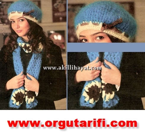 Turkuaz bayan bere ve atki modeli yapılışı (anlatımlı)