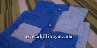 İKİ RENKLİ BEBEK YELEĞİ (açıklamalı)
