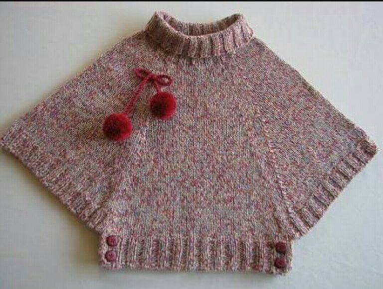 Kız çocukları için örgü panço nasıl örülür ?