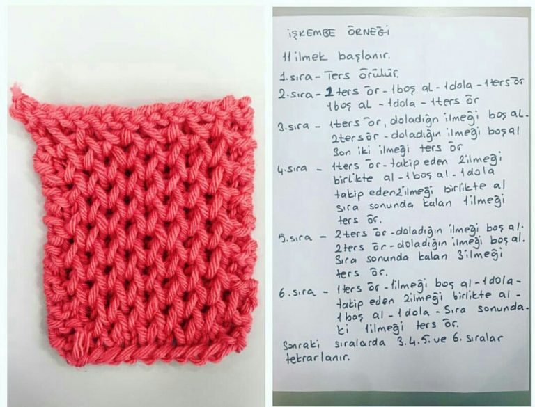 Derya Baykalla gülümse örgü işkembe modeli yapılışı anlatımlı