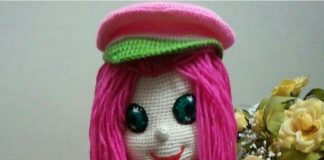 Amigurumi örgü oyuncak modelleri çilek kız yapımı anlatımlı