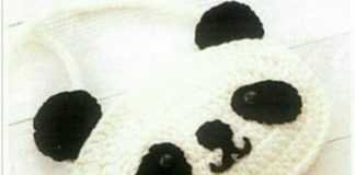 Panda figürlü örgü çanta modeli yapılışı anlatımlı