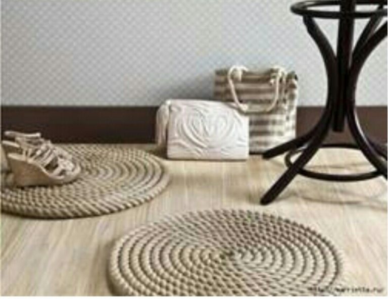 Hasır ip ile yapılmış paspas modelleri geri dönüşüm fikirleri anlatımlı