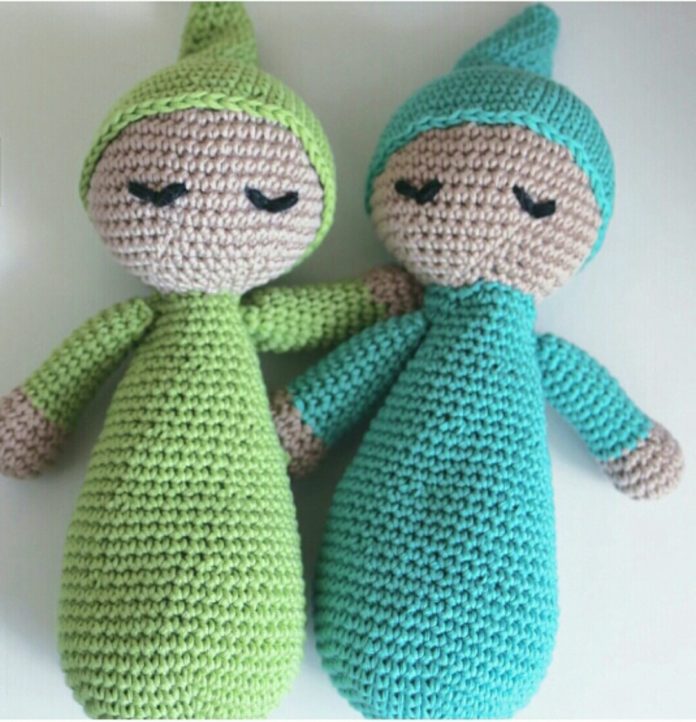 Amigurumi örgü uyku arkadaşı bebek yapılışı anlatımlı