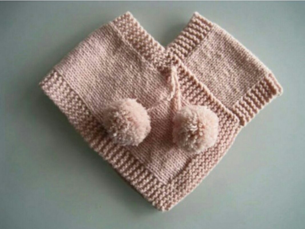 Bebekler İçin İki Parça Örülen Kolay Panço Modeli Yapılışı