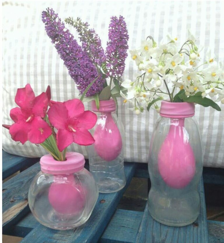 İlginç fikirler cam vazo süsleme