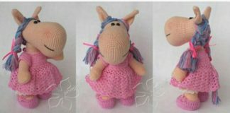 Amigurumi örgü oyuncak şişman at modeli yapılışı anlatımlı