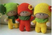 Minyatür amigurumi örgü şapkalı bebek yapılışı anlatımlı