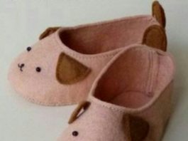 Keçe ile evde tavşanlı bebek ayakkabısı modelleri yapılışı anlatımlı