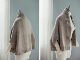 Yetişkin bayanlar için iki parça örülen kolay kollu yelek modeli yapılışı anlatımlı