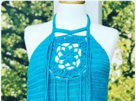 Derya Baykal'la gülümse Tığ işi örgü yazlık bluz modeli yapılışı anlatımlı