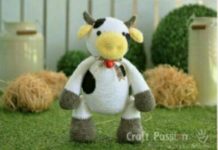 Amigurumi örgü oyuncak şişman inek modeli yapılışı anlatımlı