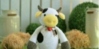 Amigurumi örgü oyuncak şişman inek modeli yapılışı anlatımlı