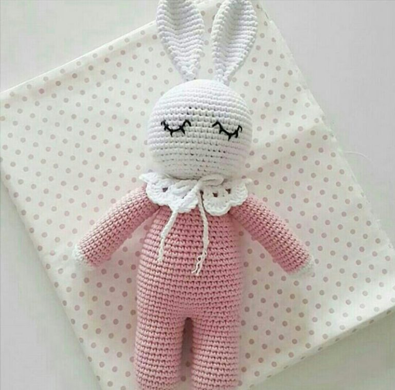 Amigurumi örgü oyuncak uykucu tavşan modeli yapılışı anlatımlı