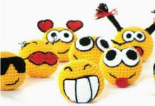 Amigurumi örgü oyuncak smile topların yapılışı anlatımlı