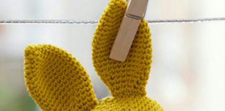 İki renkli amigurumi örgü oyuncak tavşan modeli yapılışı anlatımlı