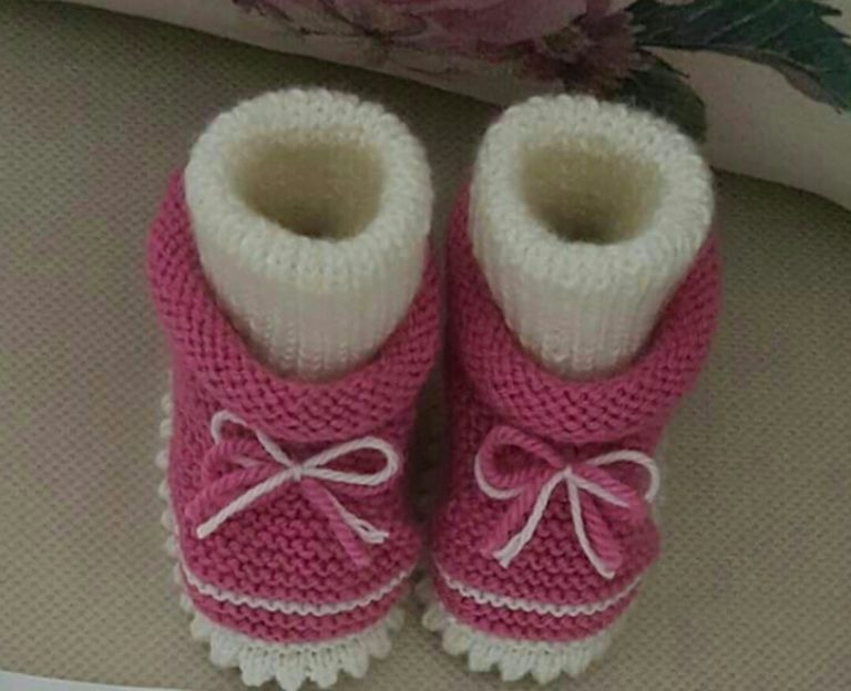 İki renki bağcıklı bot patik yapılışı anlatımlı