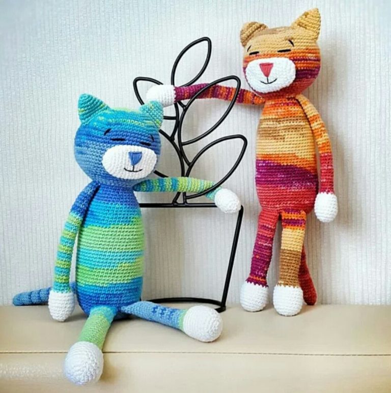 Amigurumi animeko örgü oyuncak kedi modeli yapılışı anlatımlı