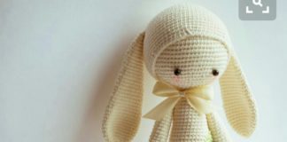 Amigurumi uzun kulaklı büyük boy lala tavşan yapılışı anlatımlı