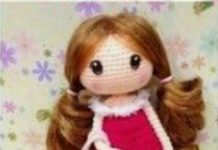 Amigurumi örgü oyuncak uzun saçlı kız bebek modeli yapılışı anlatımlı