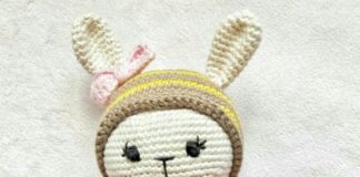 Amigurumi örgü oyuncak şapkalı minik tavşancık modelinin yapılışı anlatımlı