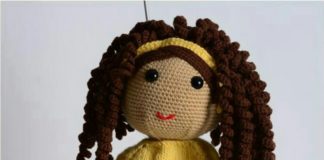 Amigurumi örgü kıvırcık saçlı kız modeli tarifi anlatımlı
