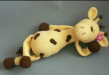 Amigurumi örgü oyuncak benekli zürefa modelinin tarifi anlatımlı
