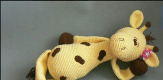 Amigurumi örgü oyuncak benekli zürefa modelinin tarifi anlatımlı