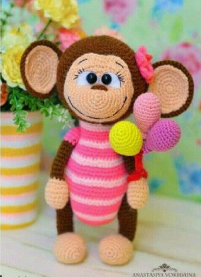 Screenshot_2017-05-25-00-42-09 Amigurumi örgü oyuncak pembe elbiseli maymun modeli tarifi anlatımlı