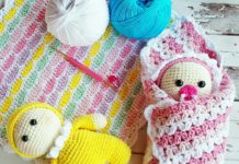 Amigurumi örgü oyuncak emzikli bebek modeli tarifi anlatımlı