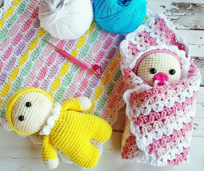Amigurumi örgü oyuncak emzikli bebek modeli tarifi anlatımlı