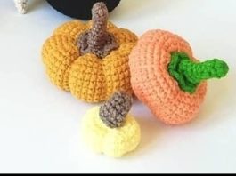 Amigurumi oyuncak küçük boy balkabağı tarifi anlatımlı