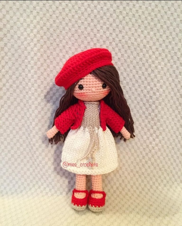 Amigurumi yurt dışı patternli amigurumi minik boy kız bebek modeli tarifi anlatımlı