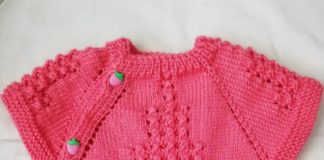 Bebe kol desenli örgü bebek yeleği modeli tarifi anlatımlı ve açıklamalı