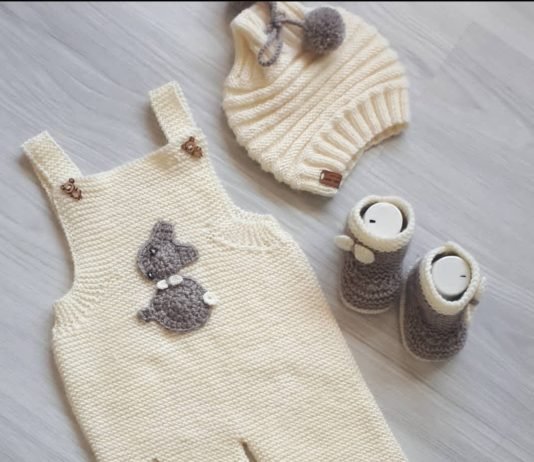 Bebekler için düz ve haraşo örgü bebek tulumu modeli tarifi anlatımlı