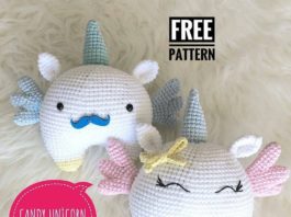 Amigurumi örgü oyuncak candy unicorn modeli tarifi anlatımlı