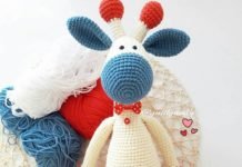 Amigurumi örgü oyuncak beyaz zürafa modelinin tarifi