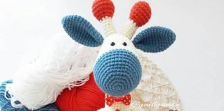 Amigurumi örgü oyuncak beyaz zürafa modelinin tarifi