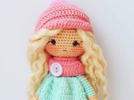 Amigurumi örgü oyuncak atkı ve bere li kız modeli tarifi anlatımlı