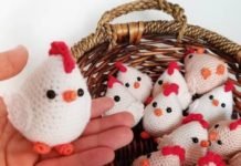 Amigurumi örgü oyuncak tavuk modeli tarifi anlatımlı ve açıklamalı