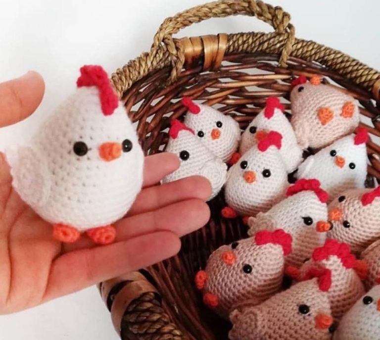 Amigurumi örgü oyuncak tavuk modeli tarifi anlatımlı ve açıklamalı